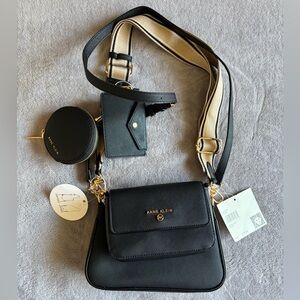 Anne Klein Black Crossbody Bag